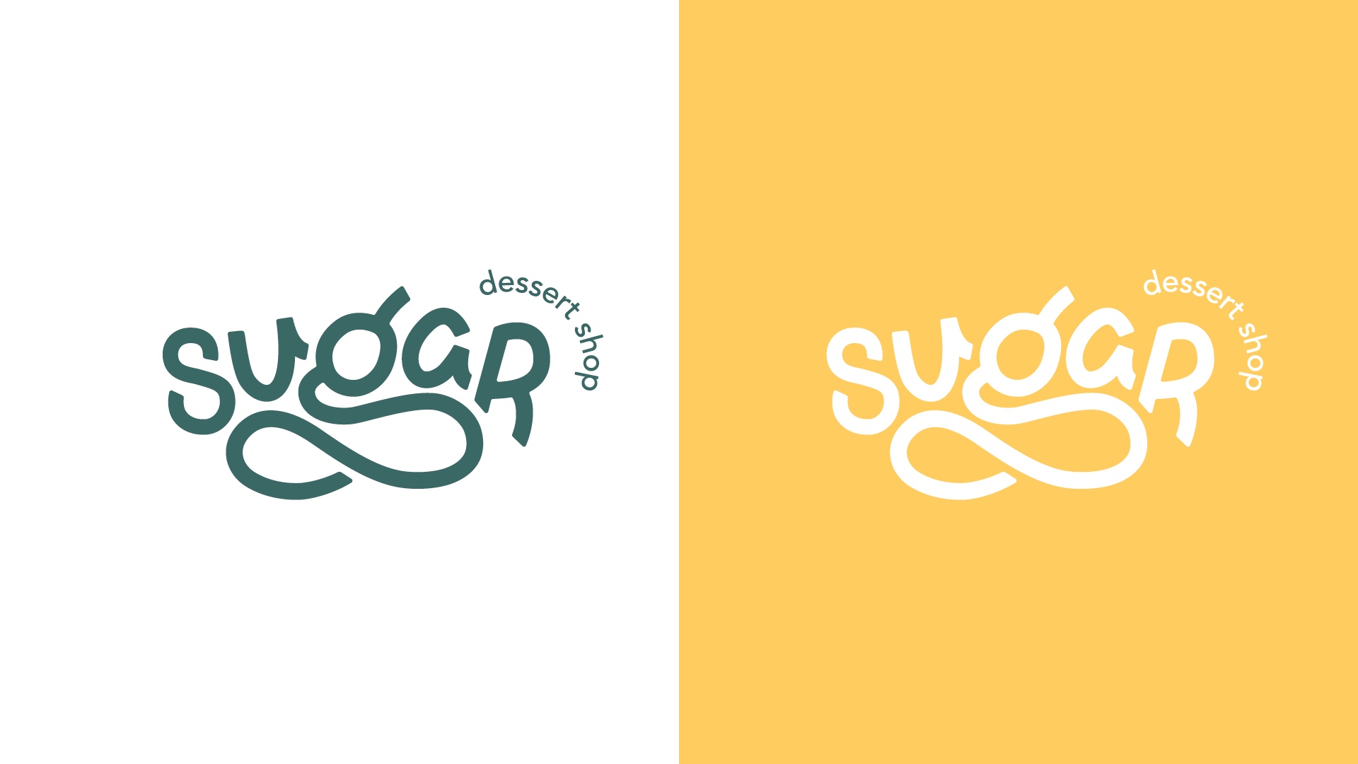 sugar dessert shop logo